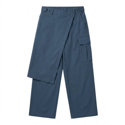 Cemllorar™ Unisex Convertible Wrap Pants – Detachable Side Panel Wide-Leg Utility Trousers