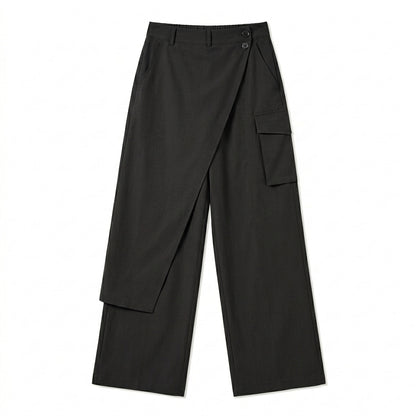 Cemllorar™ Unisex Convertible Wrap Pants – Detachable Side Panel Wide-Leg Utility Trousers