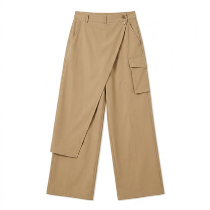 Cemllorar™ Unisex Convertible Wrap Pants – Detachable Side Panel Wide-Leg Utility Trousers